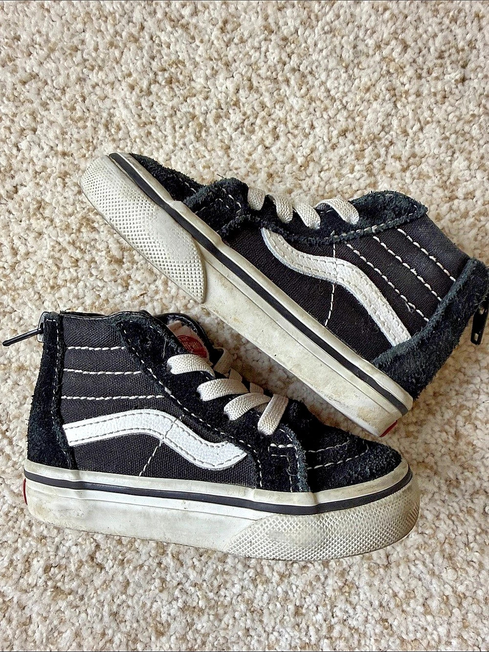 Vans Toddler Sk8-Hi Zip US 5.0 Black & White